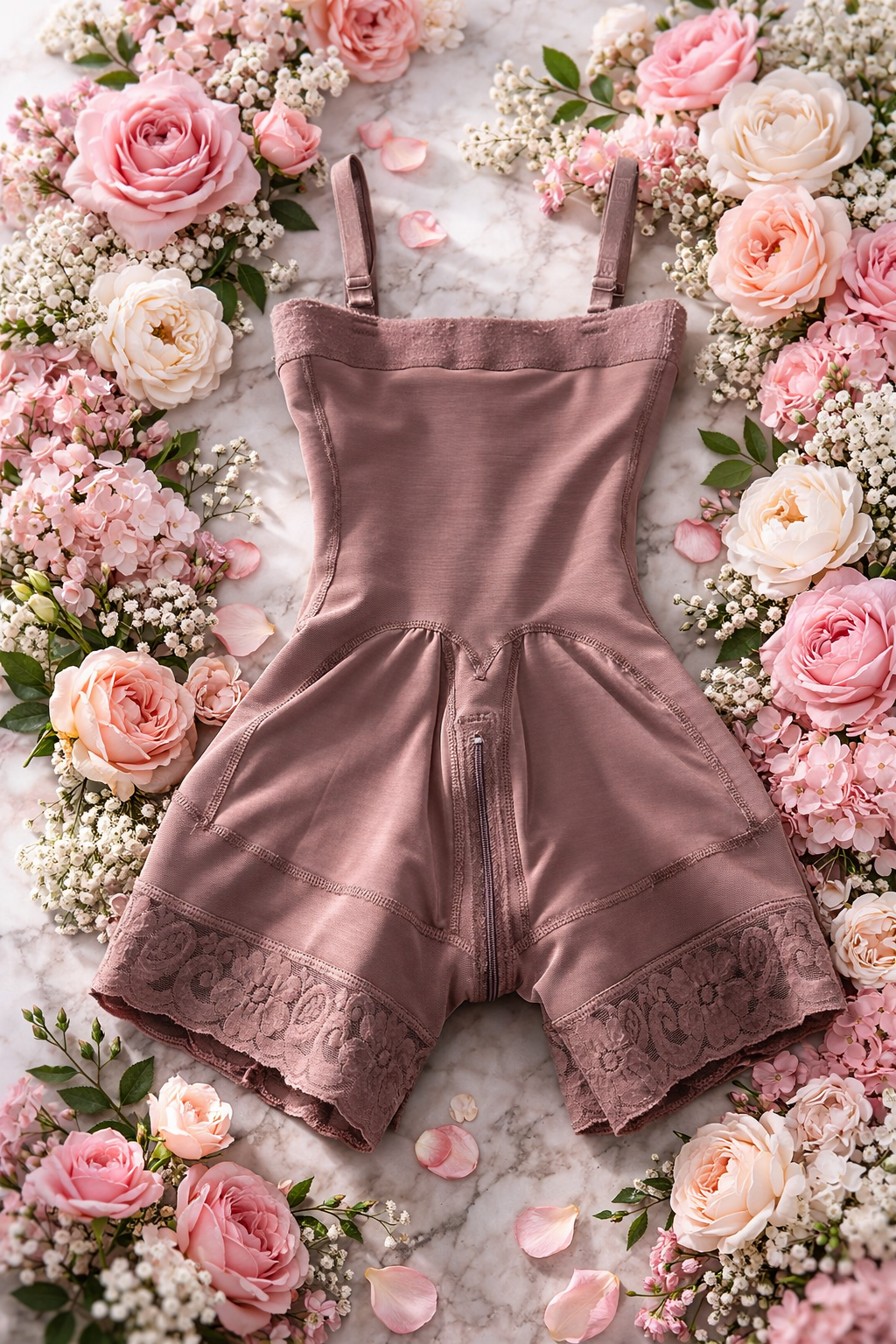 5088 - Faja short sin tirantes con cremallera