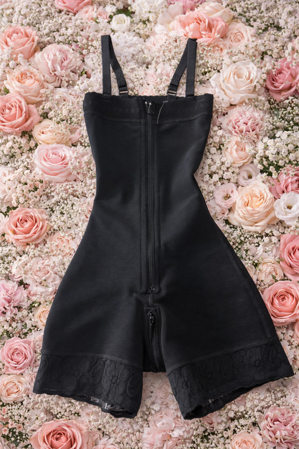 5088 - Faja short sin tirantes con cremallera